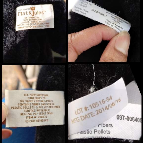 DEMDACO Nat & Jules Sitting Small Brown Bear Cub Plush Stuffed Animal 7" - Picture 11 of 11